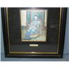 Image 1 : Silk Oriental art work matted and framed