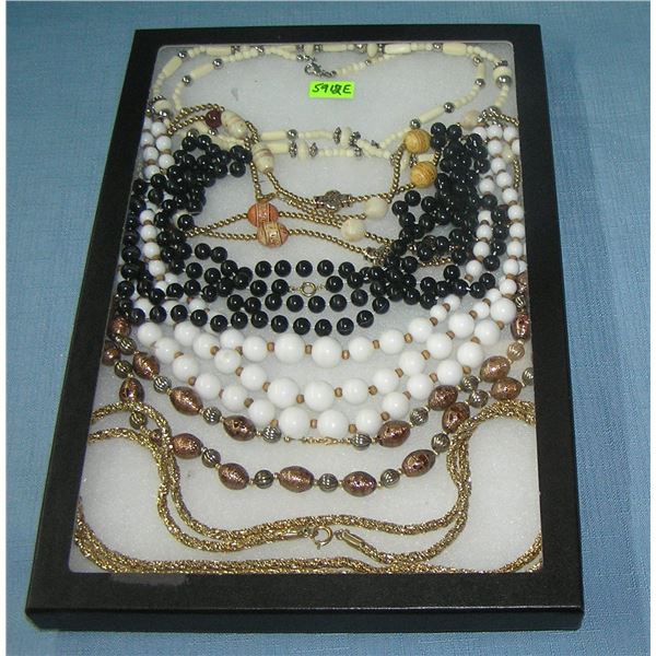 Group of quality costume jewelry necklaces