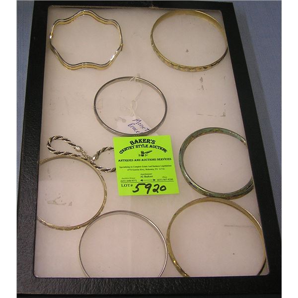 Collection of quality costume jewelry bracelets