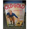Image 1 : Old Gold cigarettes large retro style advertising sign