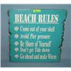 Image 1 : Beach rules decorative wall display sign