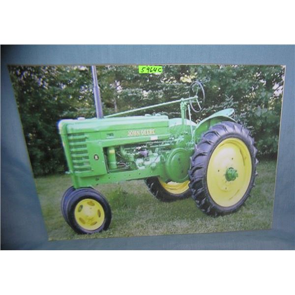 John Deere tractors retro style advertising sign