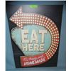 Image 1 : Eat here it's cheap and homemade retro style sign