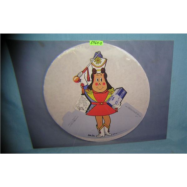 Little Lulu and Kleenex retro style advertising sign