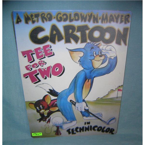 Tom and Jerry tea for 2 retro style advertising sign