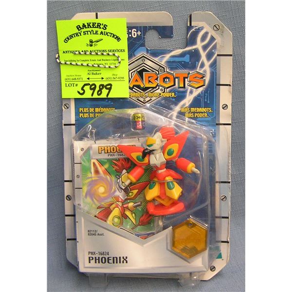 Medabots phoenix figure mint on card
