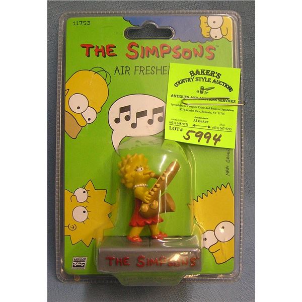 The Simpsons figural air freshener mint on card