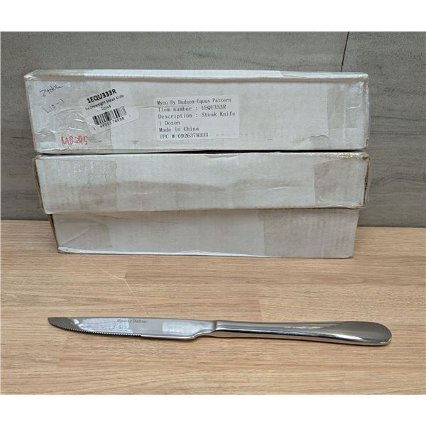Cardinal 1EQU333R Steak Knives - Lot of 36 (3 Boxes) | MC2