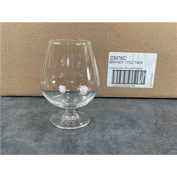 17oz Excalibur Brandy Glasses, Arcoroc 23876 - Lot of 24 | L12-2