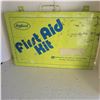 Image 1 : Vintage Large Metal First Aid Kit w/ Contents