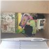Image 2 : Box w/Contents - Misc - Lightweight Brass Pineapple, Vases +