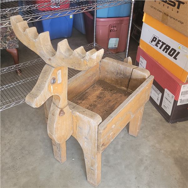 Vintage Outdoor Christmas Reindeer Planter