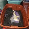 Image 8 : Brick Red Tote w/ Contents - Purses, Tote, Portable DVD Player, Wooden Decor, Linens
