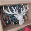 Image 2 : Box w/ Contents - Christmas, Decor, Mis