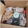 Image 2 : Box w/ Contents - Metal & Glass Mugs +
