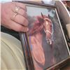 Image 3 : Box w/ Contents - Horse Pictures, Clock, Antique Mirror