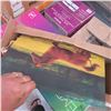 Image 6 : Box w/ Contents - Horse Pictures, Clock, Antique Mirror