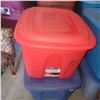 Image 1 : Red Tote w/ Contents - Ladies Clothing, Size Large - 2 XL