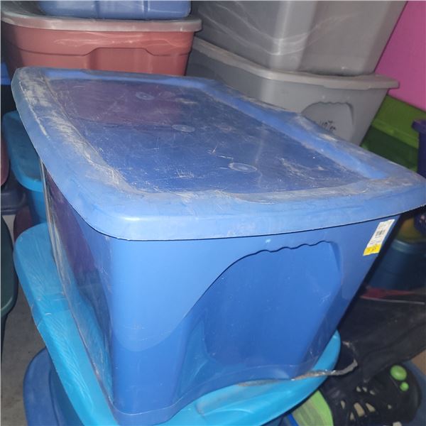 Blue Tote w/ Contents - Purses, Baretta Elite II Pellet Gun, Glass Cats, Die Cast Collectible Cars