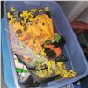 Image 2 : Blue Rubbermaid Tote w/ Contents - Halowe'en & Seasonal Decor