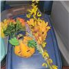 Image 3 : Blue Rubbermaid Tote w/ Contents - Halowe'en & Seasonal Decor