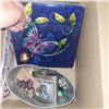 Image 8 : Box w/ Contents - Amethyst Statue, Etc