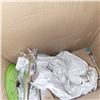Image 8 : Box w/ Contents - Mini Shoppng Cart, Pineapple & Deer Breakable Decor
