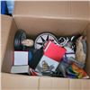 Image 2 : Box w/ Contents - Fortune Telling Skull (works) Brass Horse + Trinket Boxes w/ Contents +