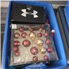 Image 2 : Blue Tote w/ Contents - Xmas Decor