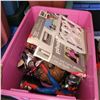Image 2 : Pink Tote w/ Contents - Buzz Lightyear, Spiderman, Hallowe'en Decor +