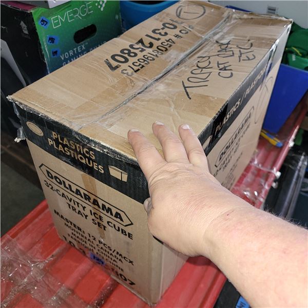 Box w/ Contents - Cat Rack, Toys, RC Truck