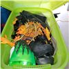 Image 2 : Lime Green Tote w/ Contents - Cord, Hallowe'en Decorations