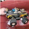 Image 8 : Brick Red Tote w/ Contents - Compressor Hose, Pressure Washer Hose, Gas Hose, RC Trucks