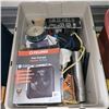 Image 2 : Grey Tote w/ Contents - Fan, Lights, Ropes +