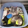 Image 2 : Blue Tote w/ Contents - Misc, Cell Phones, Hot Shots ++