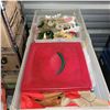 Image 2 : Long Clear Tote w/ Contents - Xmas Decor & Decorations