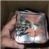 Image 8 : Box w/ Contents - Fan Clippers Trinkets, Jewellery, Leather Wallet +