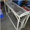 Image 1 : Metal Plant Stand w/ Glass Tops