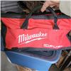 Image 2 : Milwaukee Tool Bag W/ Contents - DeWalt Reciprocating Saw, Blades