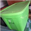 Image 1 : Lime Green Tote w/ Contents - Trinkets, CD, Figurines, Football +