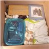 Image 2 : Box w/ Contents - Collectibles, Rabbit Silver Square, 11x Cameras, Camrecorder, Tins Jewellery ++