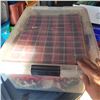 Image 1 : Clear Tote w/ Contents  - Xmas Decor