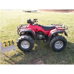 2000 Honda TRX 450      cannot read odometer