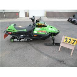 2001 Arctic Cat ZR 800                shows 1280 miles