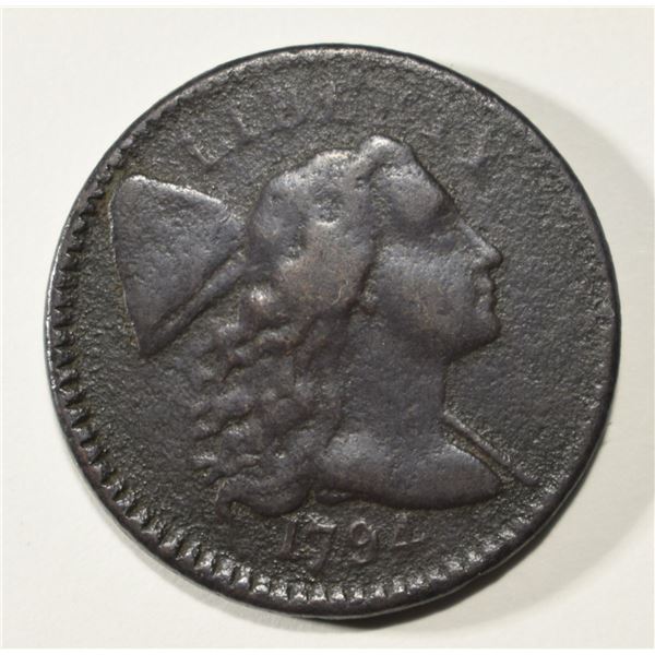 1794 LARGE CENT FINE, CORROSION