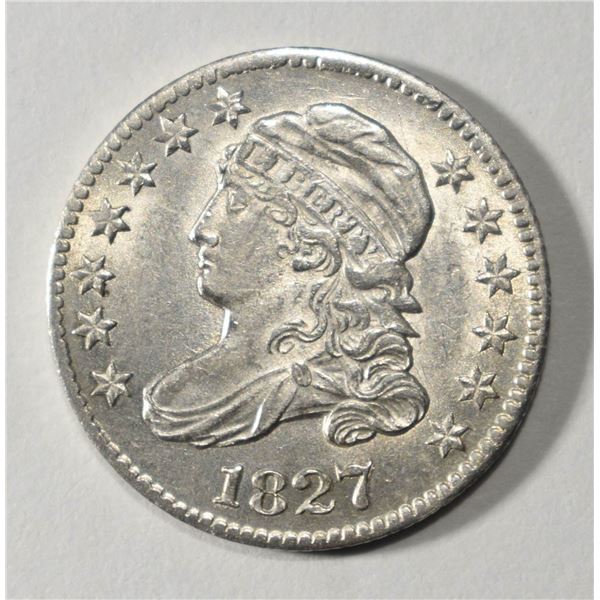 1827 BUST DIME CH BU