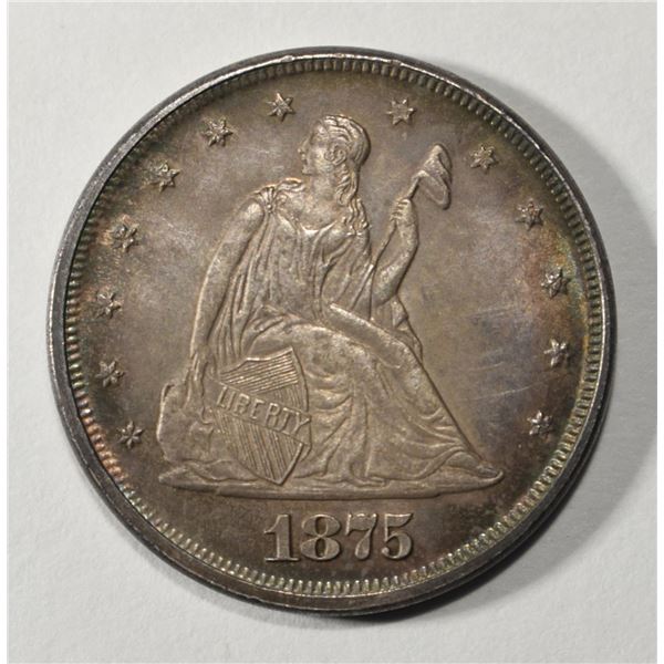 1875 TWENTY CENT CH BU