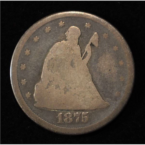 1875-CC TWENTY CENT GOOD