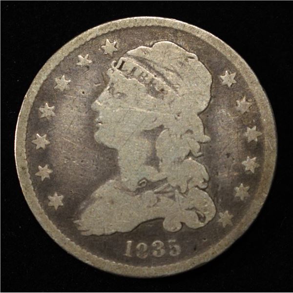 1835 BUST QUARTER GOOD