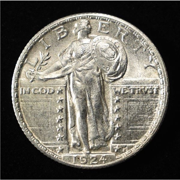 1924 STANDING LIBERTY QUARTER CH BU FH
